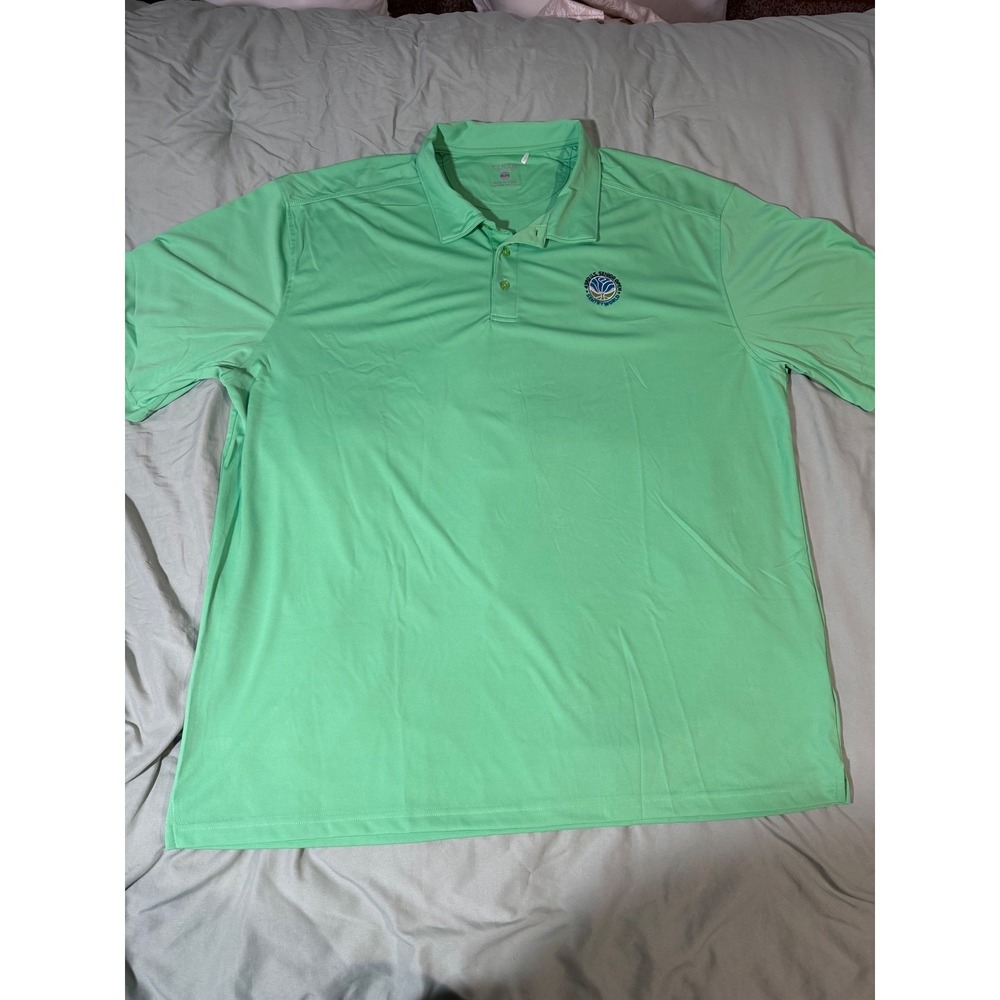 Clique Mens 3XL Mint Green 43rd US Senior Open SentryWorld Golf Polo Shirt